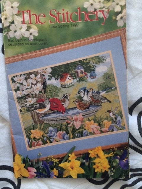 kleine borduur catalogus the stitchery late spring 1977, Ophalen of Verzenden, Gebruikt, Handborduren, Overige typen
