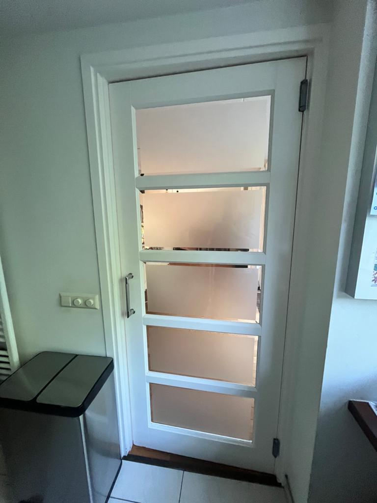 Deur met saloon scharnieren, Ophalen, Gebruikt, 80 tot 100 cm, Binnendeur
