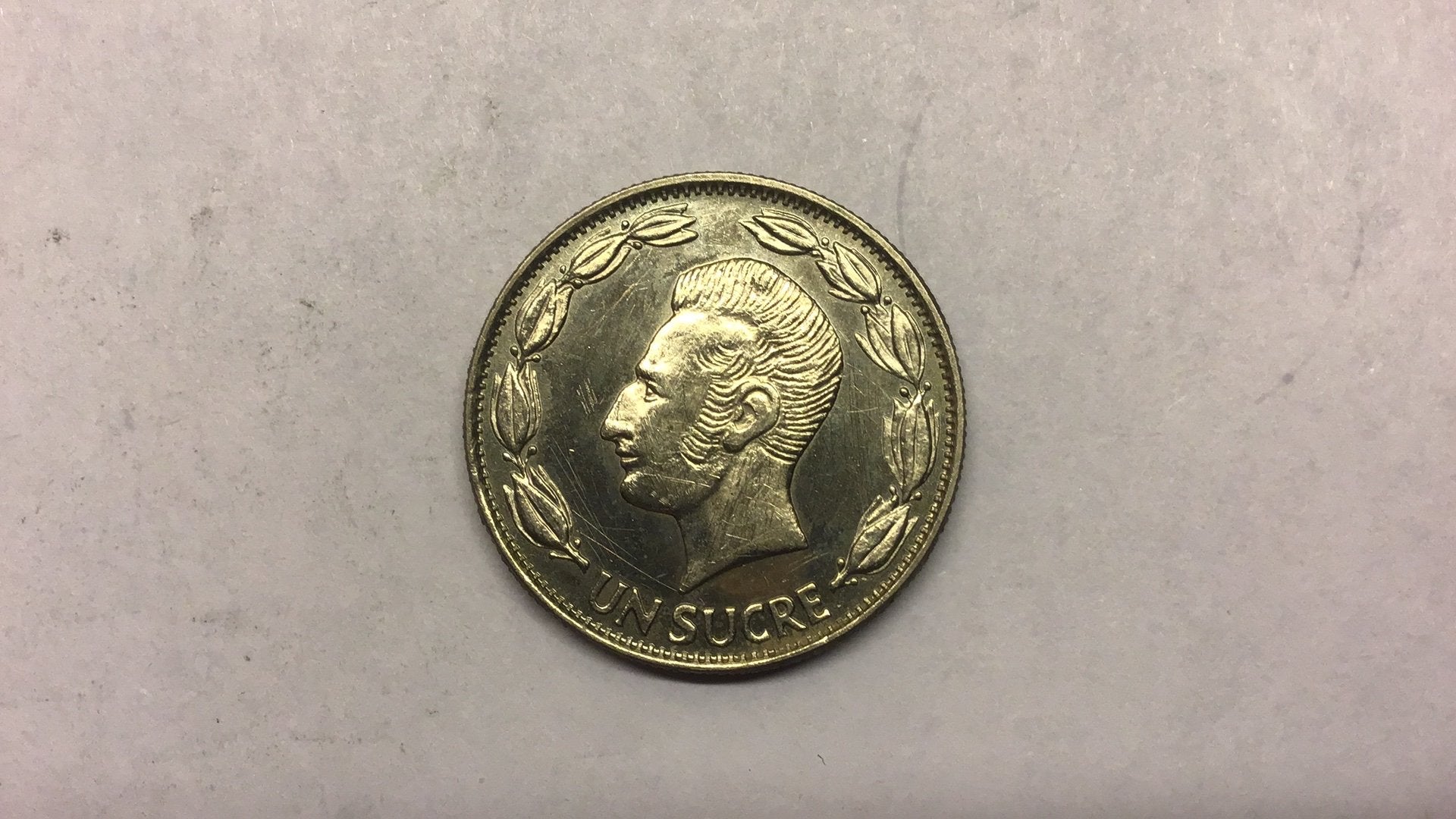 Ecuador 1 sucre 1980., Ophalen of Verzenden, Zuid-Amerika