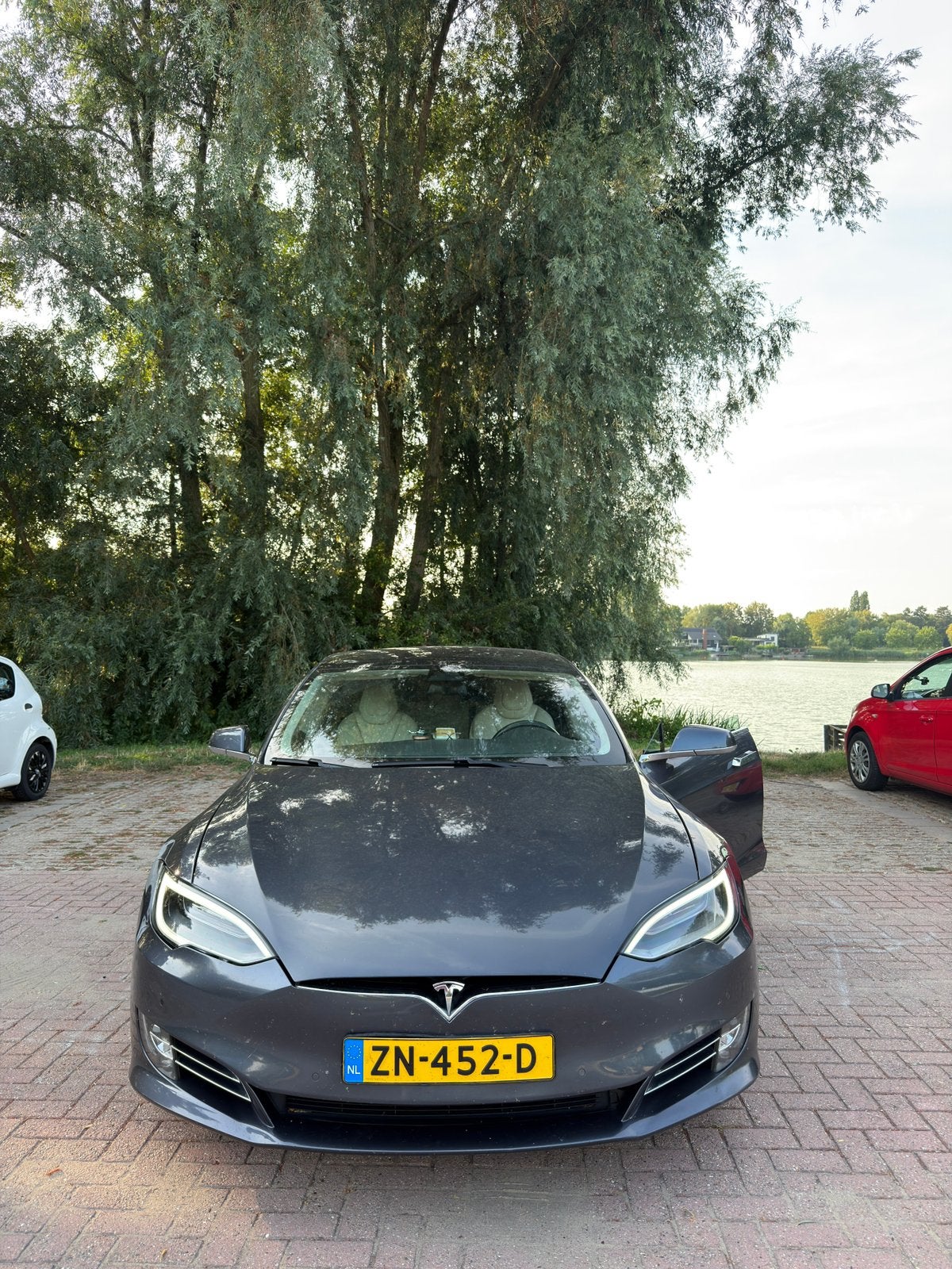 Tesla S 100D | BATTERIJ EN DRIVE UNIT GARANTIE! | CCS | MCU2, Automaat, Beige, 4x4, Model S
