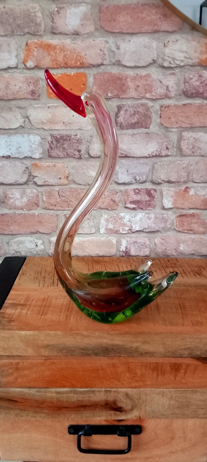 Murano Glas:Grote 40cm Zwaan Beeld♥️SALE VERKOOP♥️, Verzamelen, Beelden en Beeldjes, Ophalen of Verzenden, Nieuw, Dier