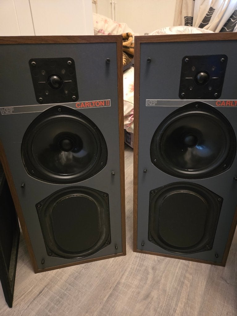 KEF Carlton II Speakers in zeer prachtige staat, Audio, Tv en Foto, Luidsprekers, Ophalen, Vloerstaande luidspreker, Zo goed als nieuw