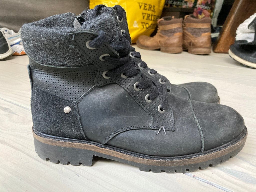 Heren/jongens schoenen, maat 38, Zwart, Boots, Ophalen of Verzenden, Zo goed als nieuw