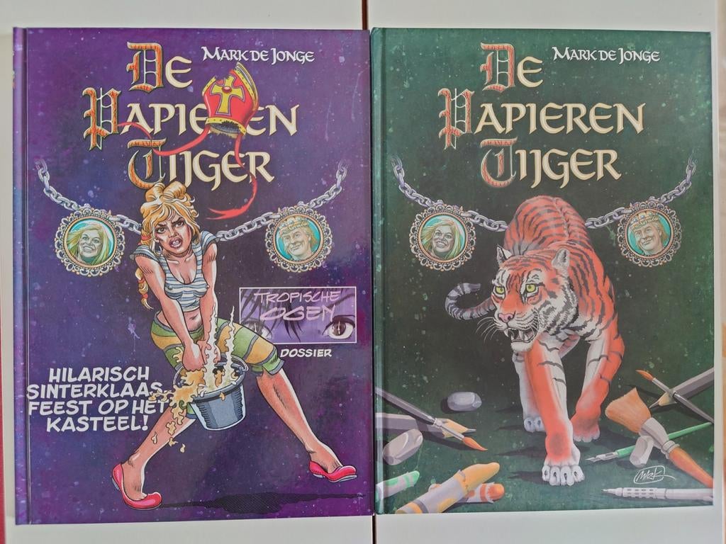 De Papieren Tijger 1-2 HC Sherpa, Boeken, Meerdere stripboeken, Ophalen of Verzenden