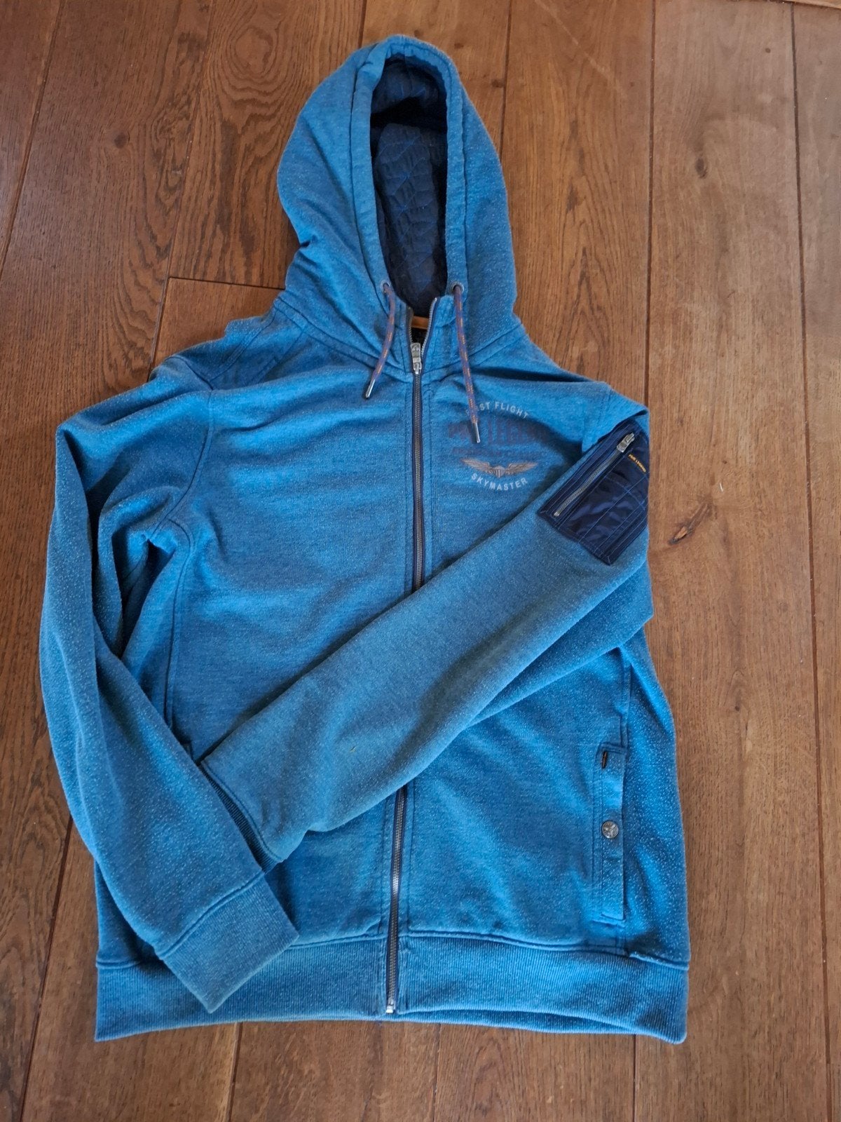 PME LEGEND vest/hoody maat XL,Blauw.