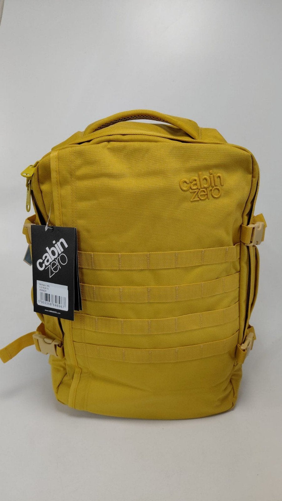 Nieuwe Cabinzero Military Reisrugzak 36L Geel 46x33x16cm, 40 cm of meer, Nieuw, Ophalen of Verzenden, Overige merken