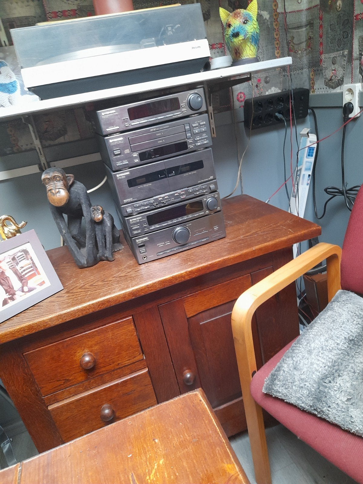 mooi stereotoren pioneer losse delen speelt prima, Audio, Tv en Foto, Ophalen of Verzenden, Cassettedeck, Pioneer
