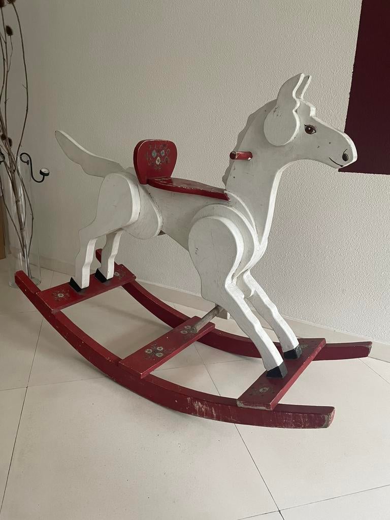 Groot houten hobbelpaard, Ophalen of Verzenden, Zo goed als nieuw