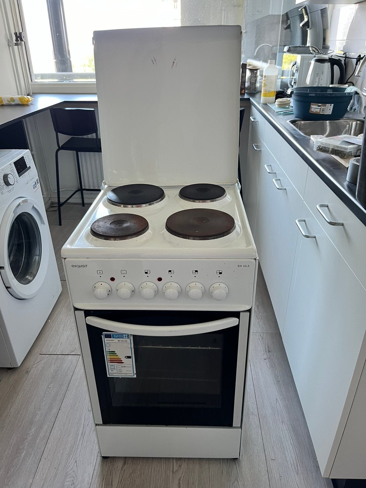 Elektrische kookplaat / inductie oven, Ophalen, 4 kookzones, Zo goed als nieuw, Vrijstaand