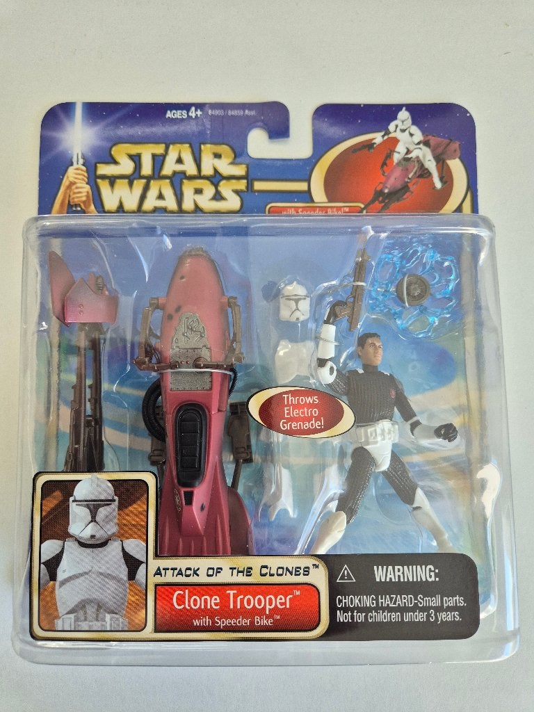 Star Wars Saga 02 Clone Trooper with Speeder Bike, Verzamelen, Star Wars, Ophalen of Verzenden, Nieuw, Actiefiguurtje