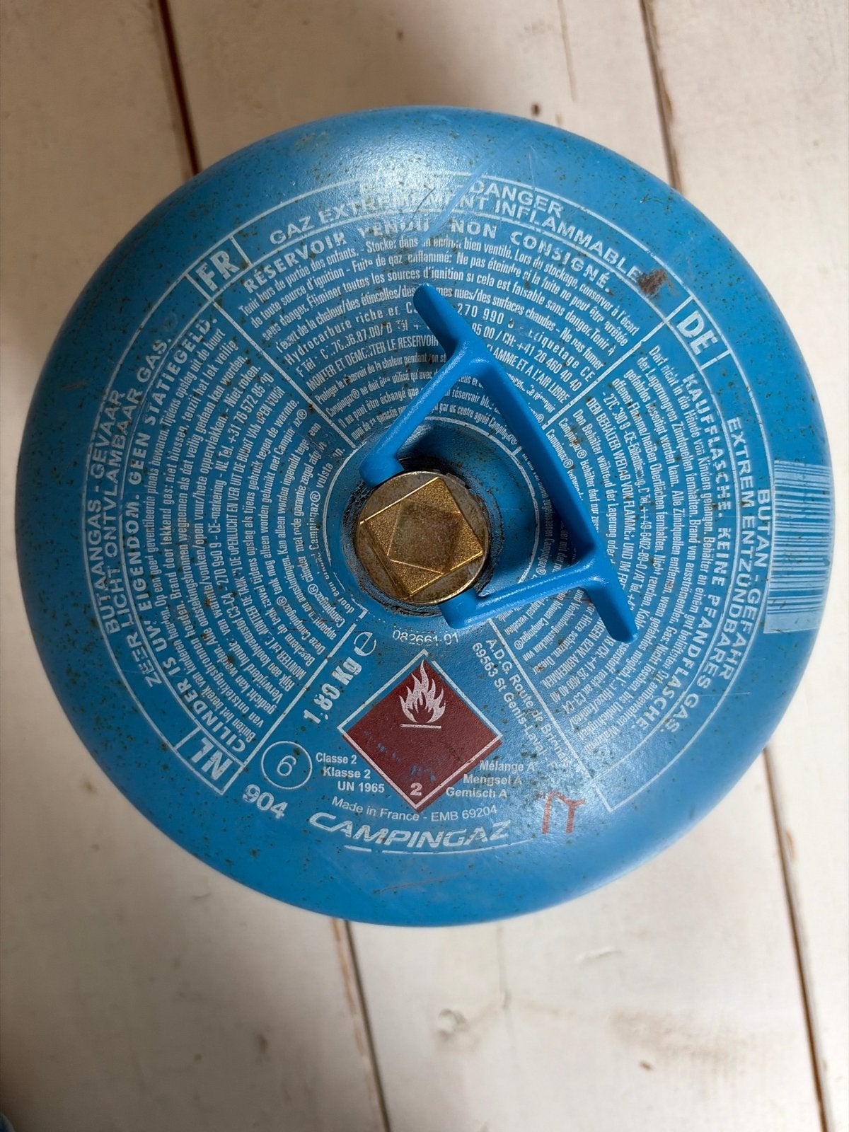 Campingaz gasfles 1,8 kg - Leeg (hervulbaar), Verzenden, Gebruikt