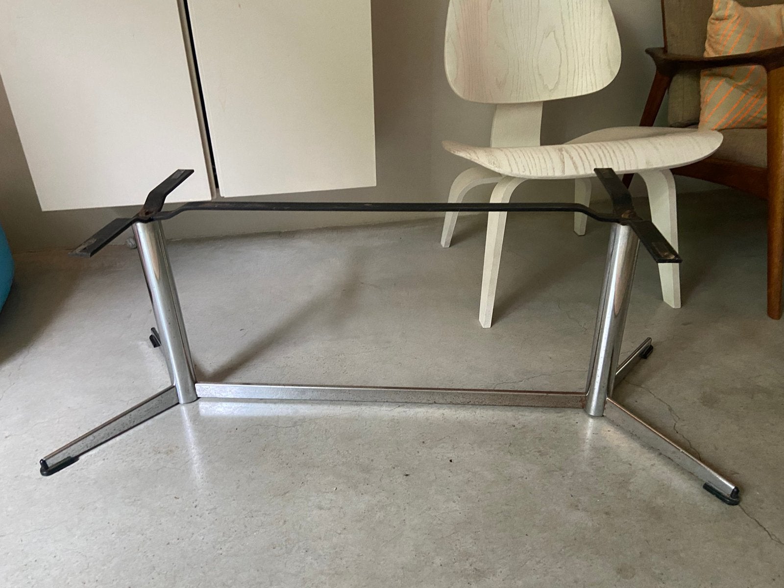 Vintage Salontafel-onderstel, Huis en Inrichting, Tafels | Salontafels, Ophalen, Gebruikt, 100 tot 150 cm, Vintage, minimalistisch, modern