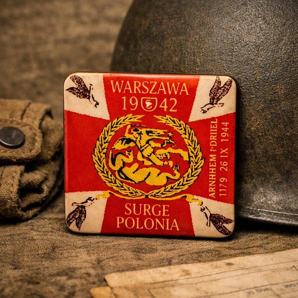 WW2 1st Independent Parachute Brigade magneet - RJ Army, Ophalen of Verzenden, Landmacht, Overige gebieden, Embleem of Badge