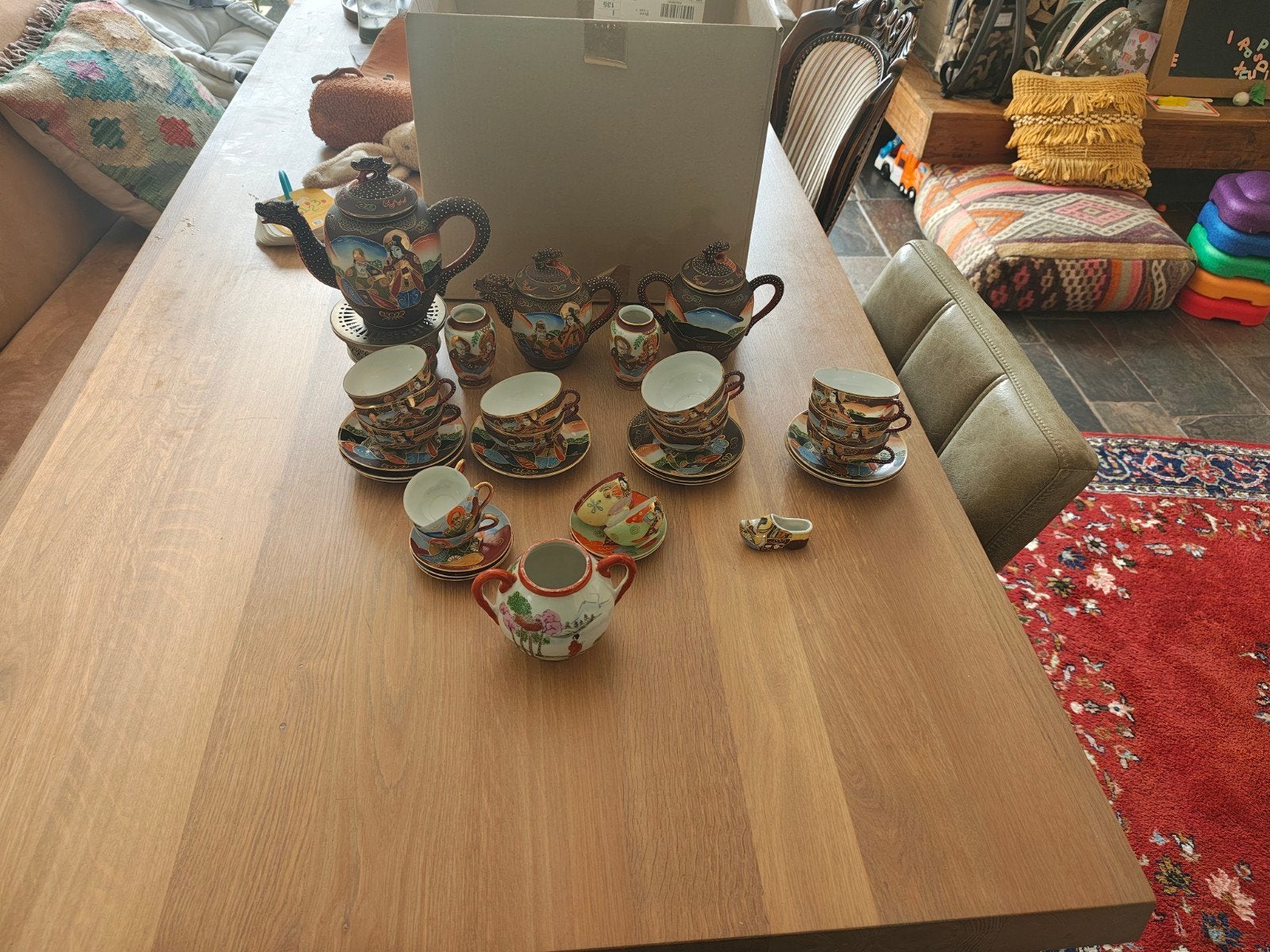 Antiek Japans Satsuma theeservies, Ophalen