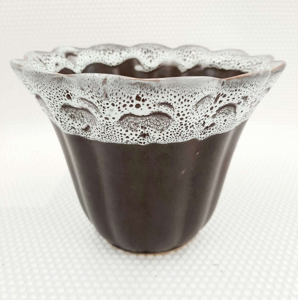 Vintage bloempot met Fat Lava rand, Ophalen of Verzenden, Huis en Inrichting