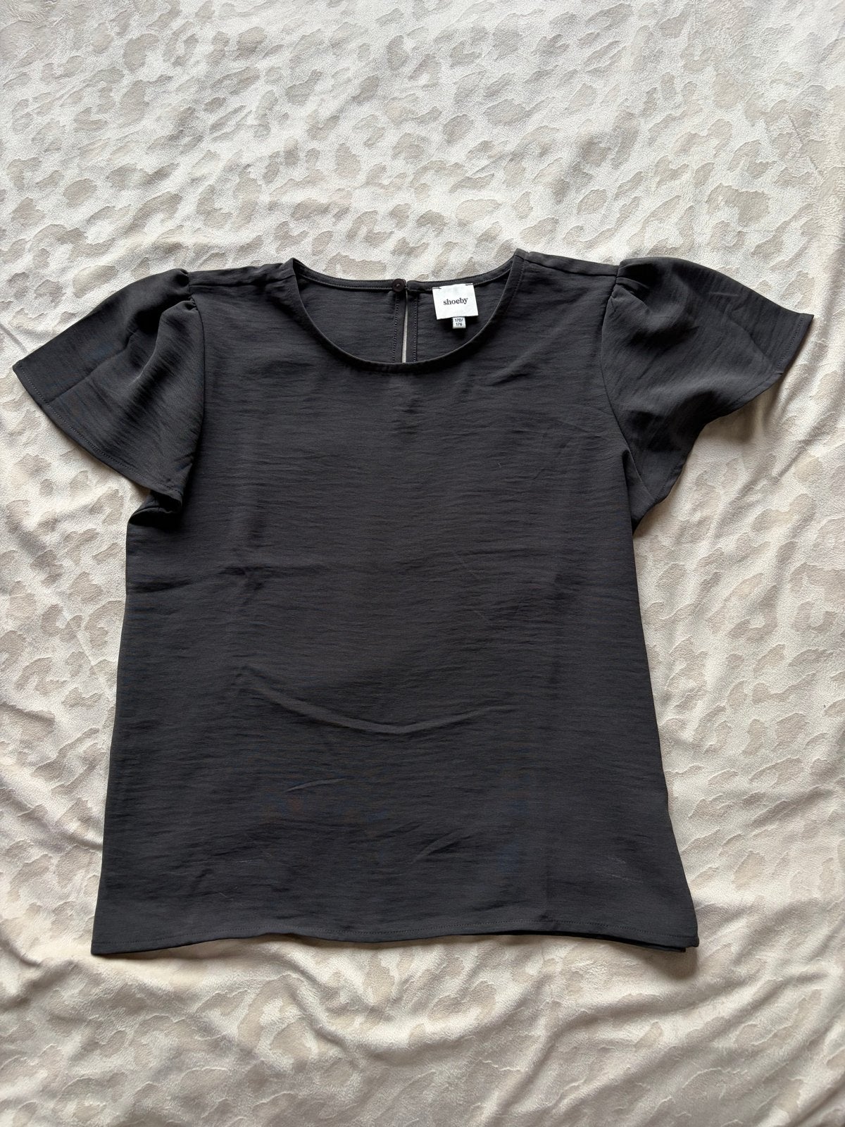 Shoeby Zwarte Top met Korte Mouwen, Maat 38/40 (M), Zwart, Ophalen of Verzenden, Zo goed als nieuw
