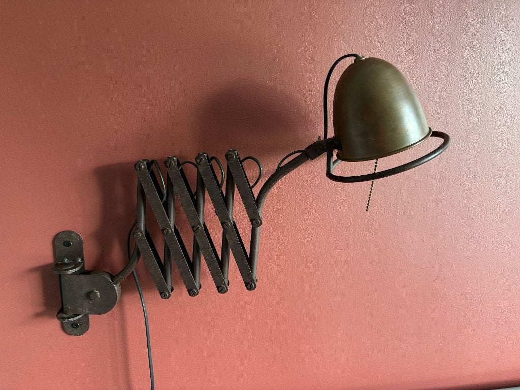 Schaarlamp harmonicalamp wandlamp Freoli Cimino, Ophalen of Verzenden, Zo goed als nieuw