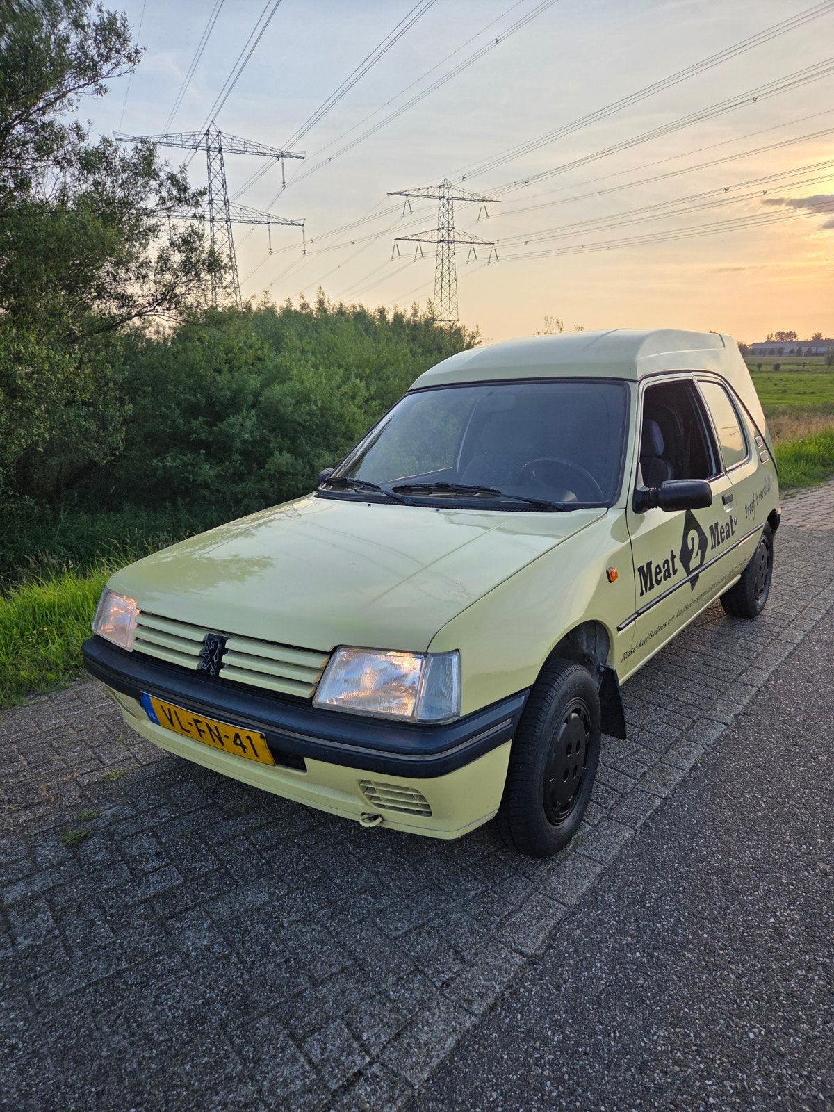 Peugeot 205 1.8 DSL Terberg Comm 1996, Auto's, Voorwielaandrijving, Stof, Origineel Nederlands, Blauw