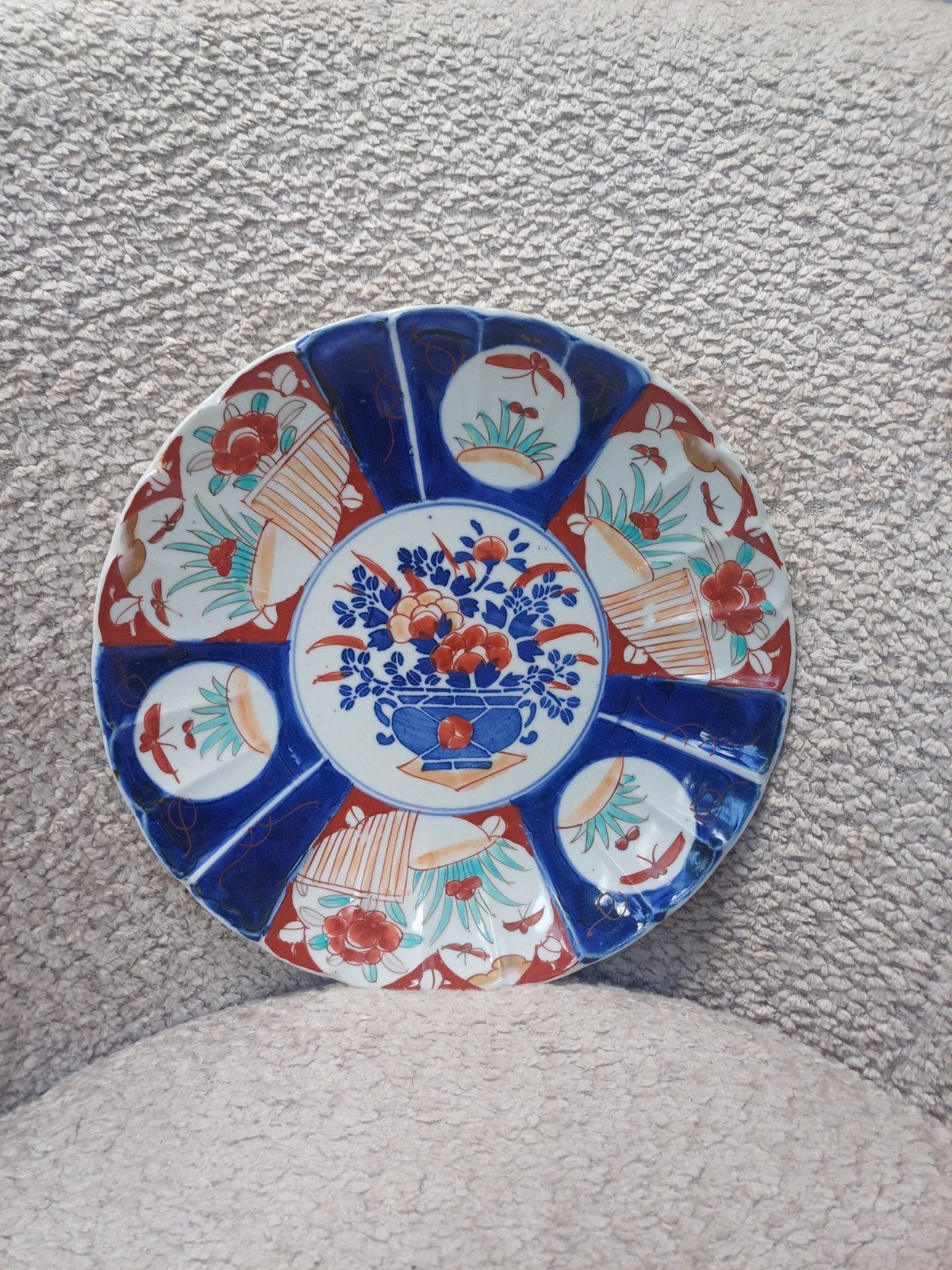 Antiek Japans Imari Porseleinen Bord - Handgeschilderd, Ophalen of Verzenden