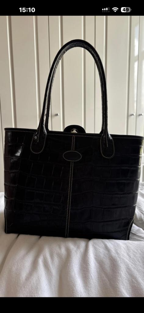 Vintage Tod’s Classic Di-Bag (Lady D), Ophalen of Verzenden, Zo goed als nieuw, Zwart, Handtas