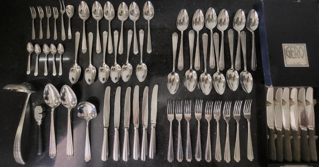 Bestekset gero zilmeta dubbelplooi 552, Ophalen of Verzenden