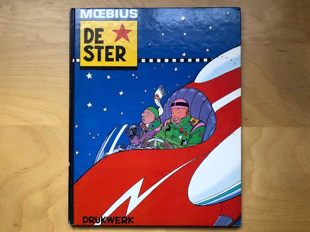 Hardcover De STER van Moebius, 1e druk door Drukwerk, Eén stripboek, Ophalen of Verzenden, Zo goed als nieuw, Moebius