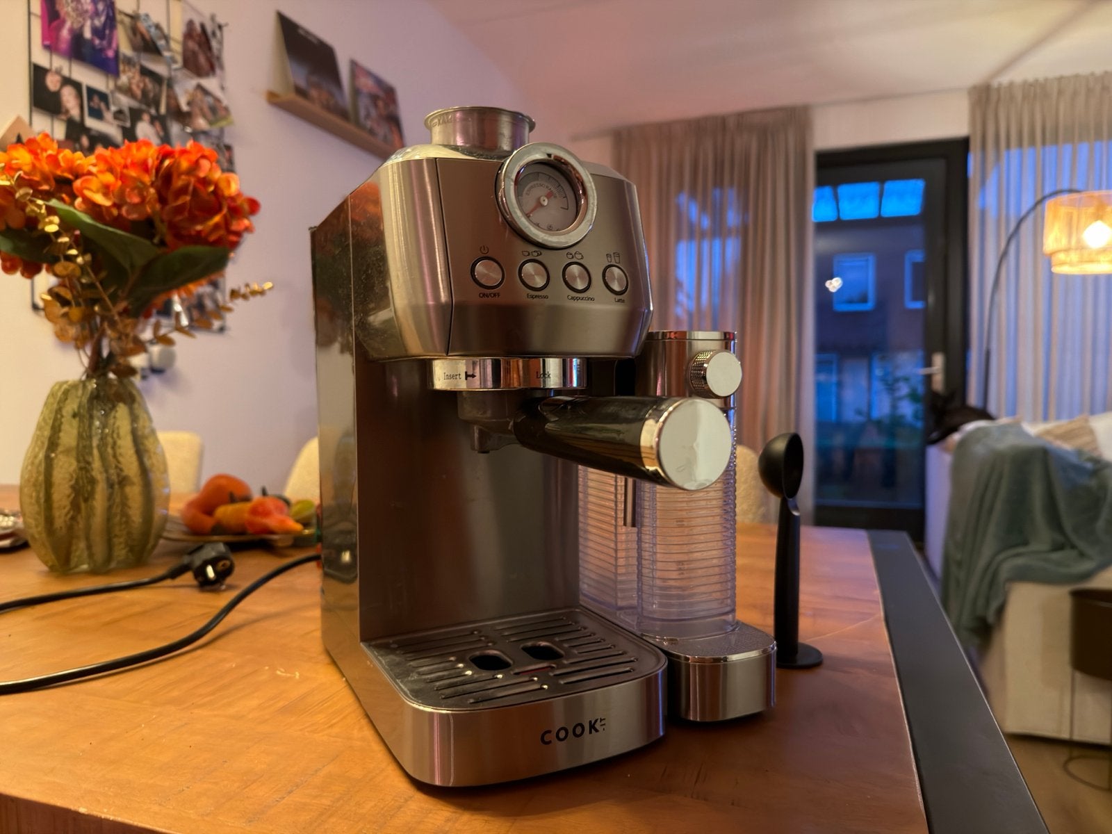 Cook It Koffiemachine, Afneembaar waterreservoir, Espresso apparaat, Gemalen koffie, Ophalen of Verzenden