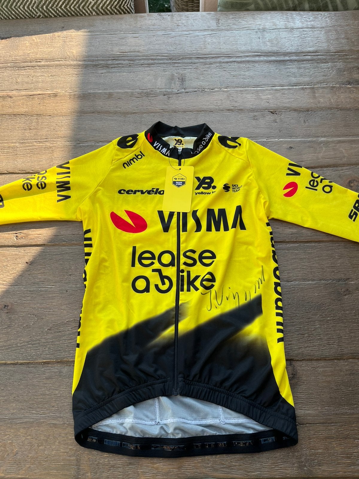 Gesigneerd wielershirt Jonas Vingegaard, Ophalen of Verzenden, Nieuw, XS, Bovenkleding