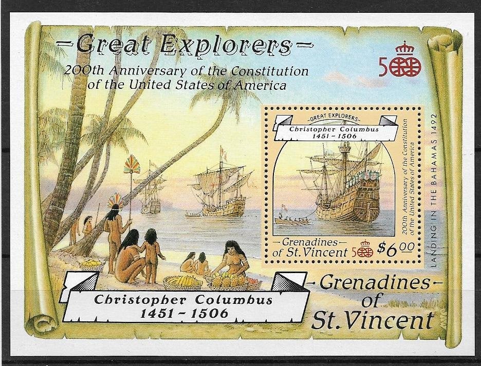 GRENADINES of St. VINCENT. Mi. Blok 35, Postzegels en Munten, Ophalen of Verzenden, Postfris, Midden-Amerika