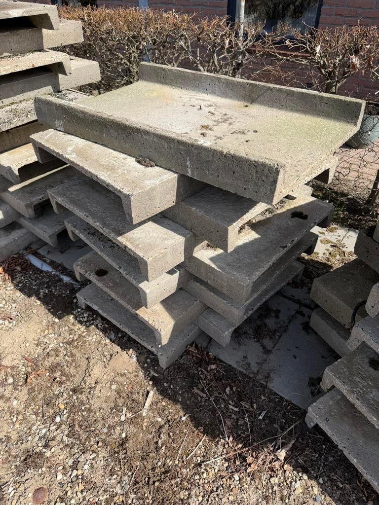 betonplaatjes 100x60 cm Met opstaande rand ideaal voor tuin, Tuin en Terras, Tegels en Klinkers, Ophalen, Gebruikt, Beton, Overige typen