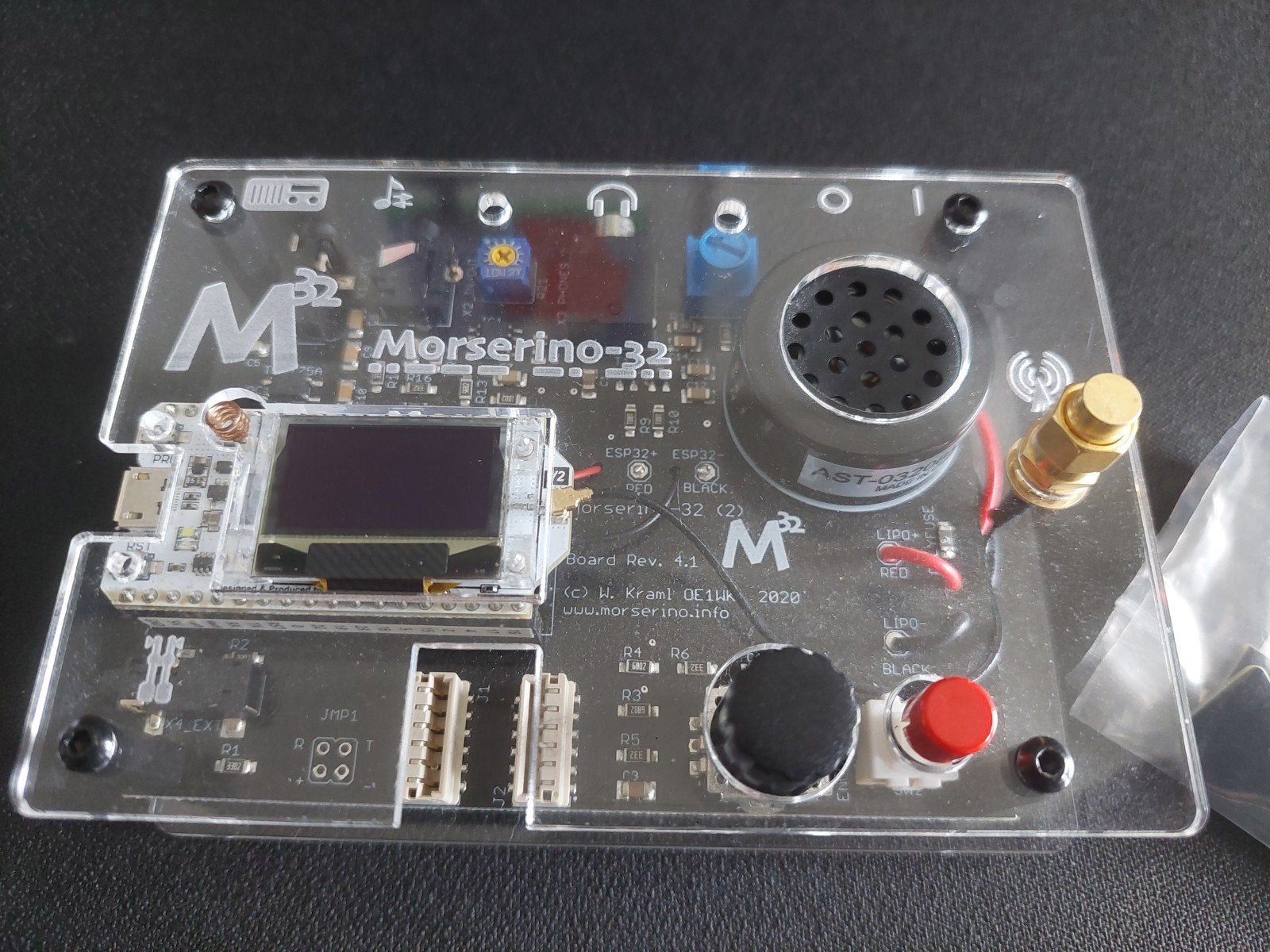 Morserino-32 Morse Code Trainer/Transceiver, Telecommunicatie, Ophalen of Verzenden, Zo goed als nieuw, Zender en Ontvanger