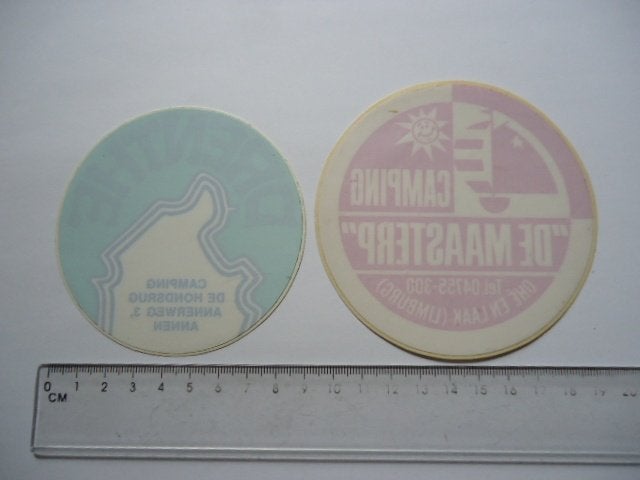 sticker oud Camping Annen De Hondsrug Ohe en laak MAASTERP L, Ophalen of Verzenden, Zo goed als nieuw, Bedrijf of Vereniging