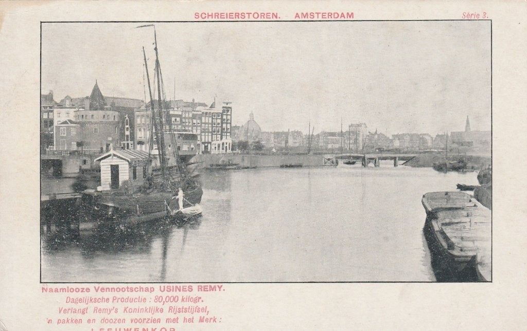 Amsterdam Schreierstoren, Ophalen of Verzenden, Voor 1920, Ongelopen, Noord-Holland