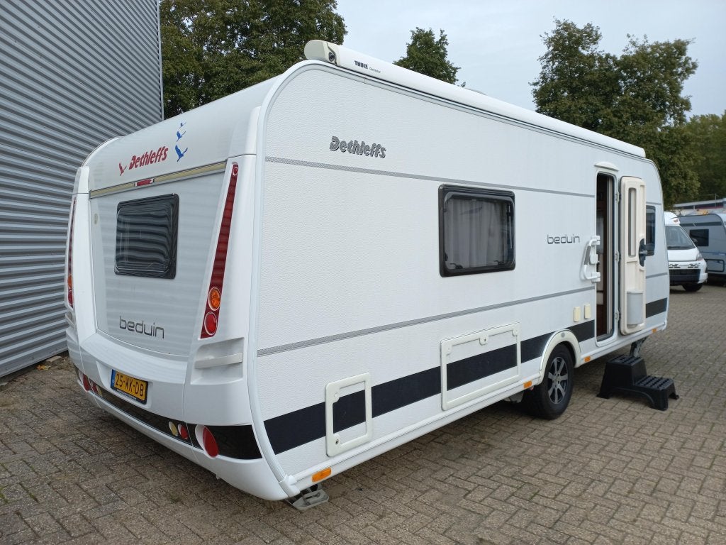 Dethleffs Beduin 560 RET voortent-E&P-airco-etc, Caravans en Kamperen, Fietsenrek, Rondzit, 2 aparte bedden, Bedrijf