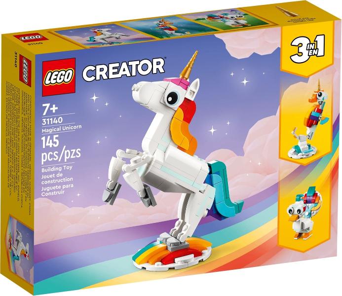 Lego Creator 3in1 31140 Magische eenhoorn, Lego, Nieuw, Ophalen of Verzenden, Compleet