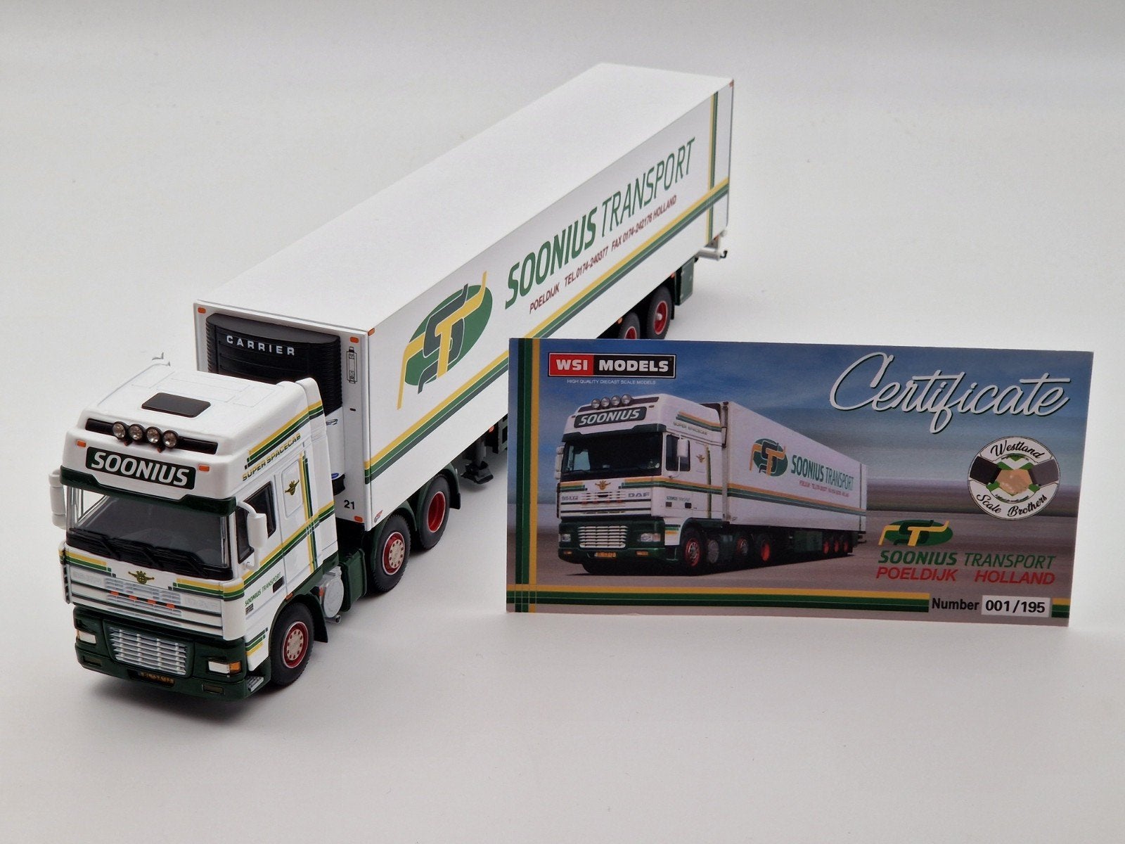 WSI - DAF 95XF Soonius, Hobby en Vrije tijd, Modelauto's | 1:50, Ophalen of Verzenden, Nieuw, Bus of Vrachtwagen, Wsi