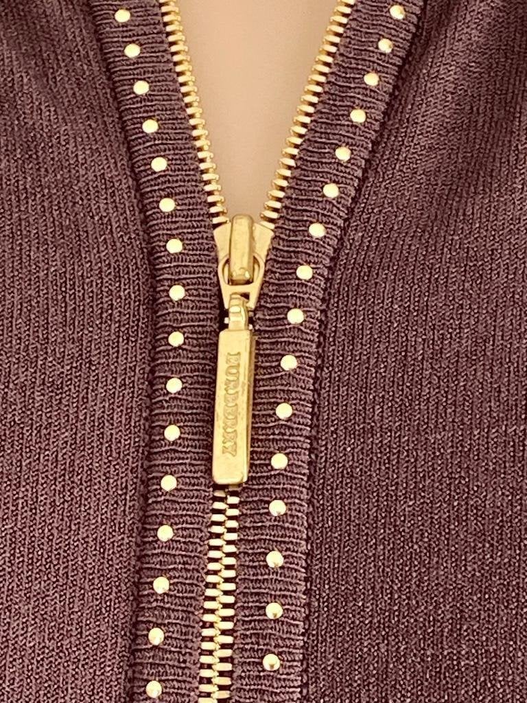 H646 Origineel Burberry: mt. 38/40=M fijn-gebreid vest bruin, Maat 38/40 (M), Bruin, Ophalen of Verzenden, Zo goed als nieuw