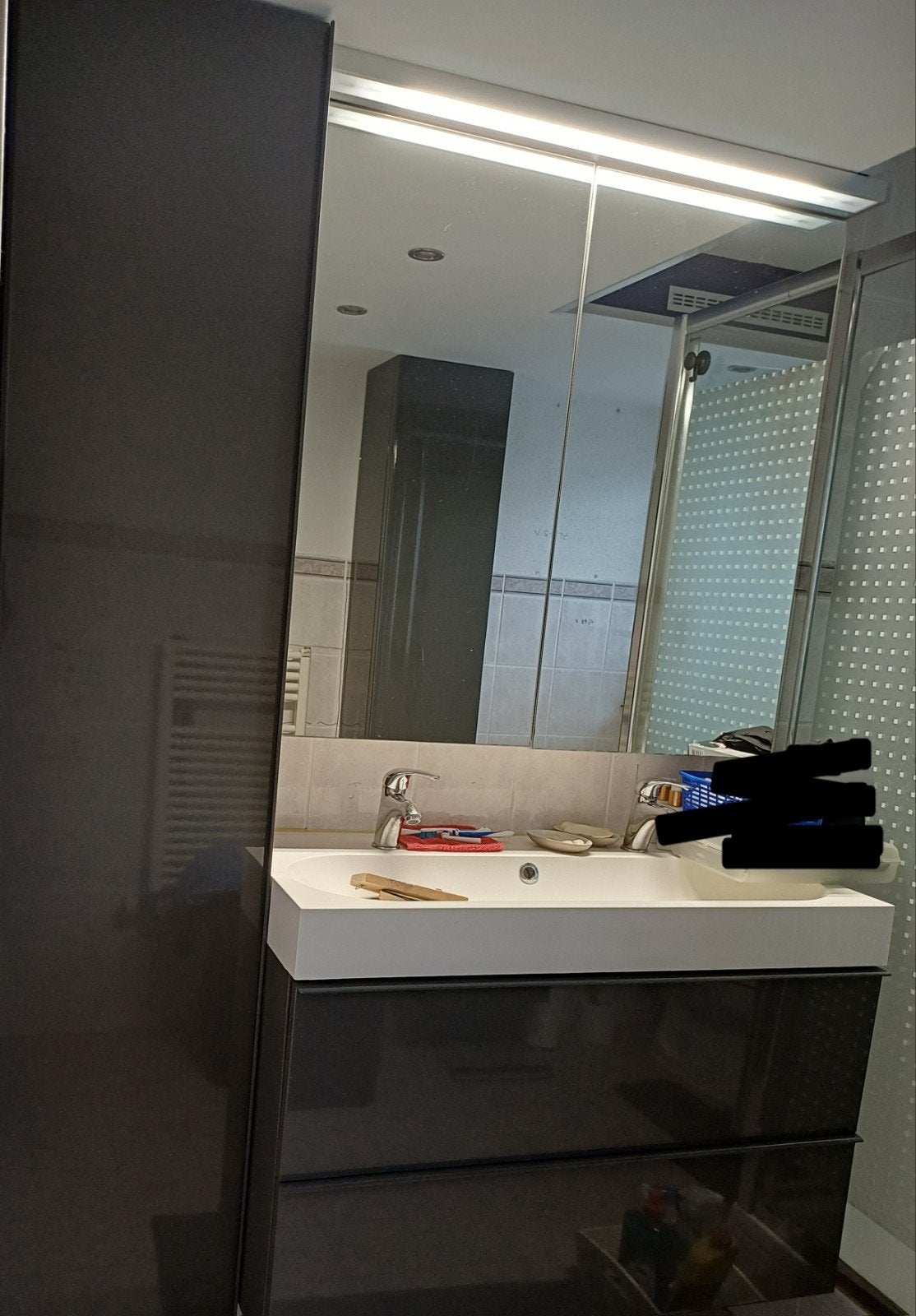 IKEA Dubbele spiegelkast+ beide zijden met 4 glasplaten, Huis en Inrichting, Ophalen, 50 tot 100 cm, Minder dan 25 cm, Minder dan 100 cm