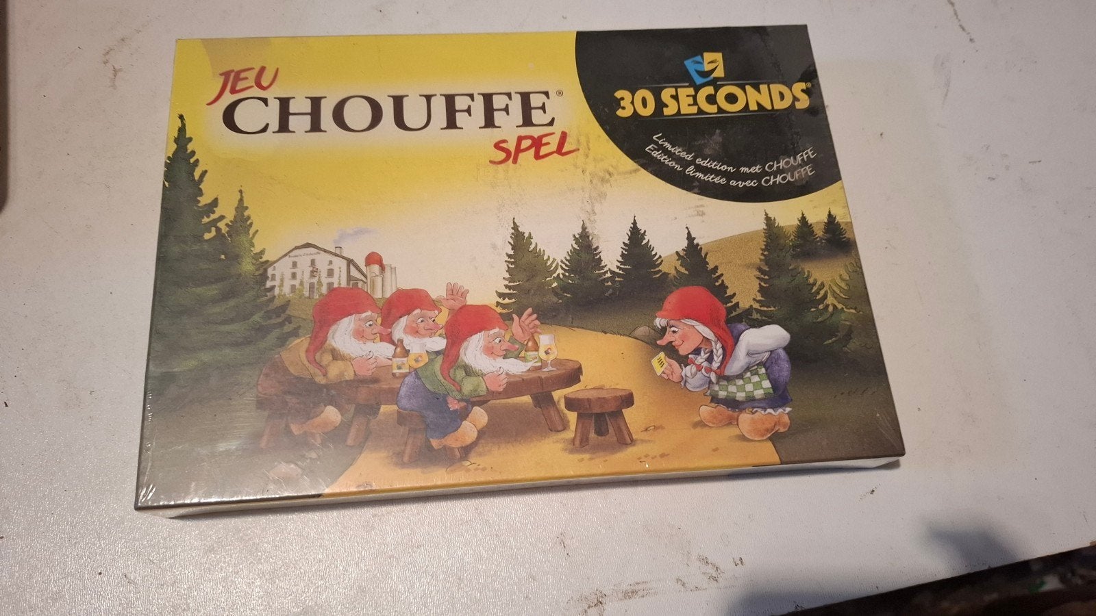 Jeu Chouffe Spel - 30 Seconds Limited Edition, Hobby en Vrije tijd, Drie of vier spelers, Ophalen of Verzenden, Nieuw, Chouffe