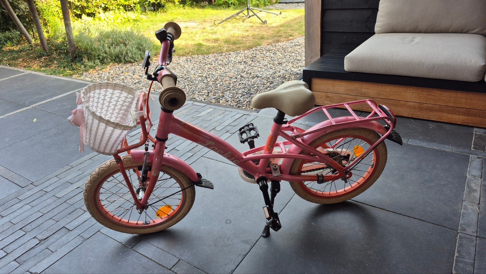 kinderfiets 16 inch meisjes, Ophalen, Gebruikt, 16 tot 20 inch