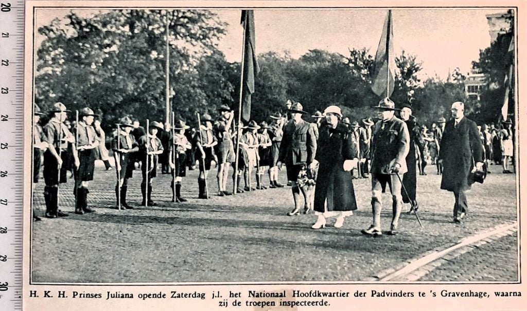 Scouting 1934; opening Nat. Hoofdkwartier in Den Haag, Verzenden, Voor 1940, Gebruikt, Overige onderwerpen