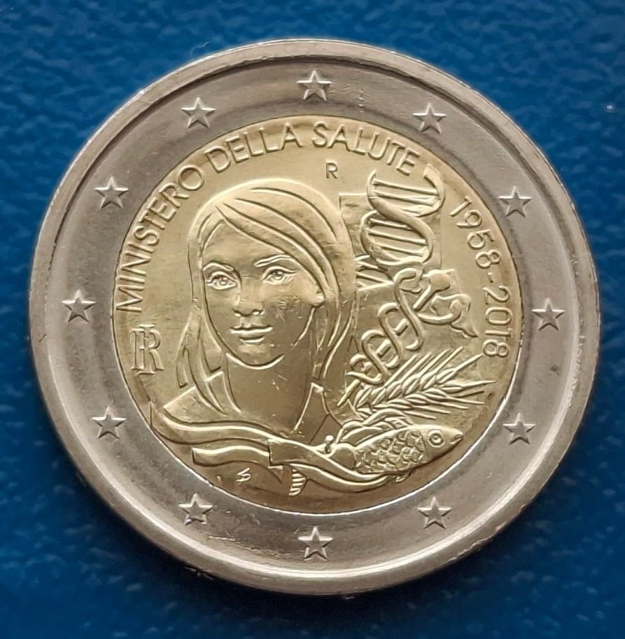 Italië 2 Euro "Volksgezondheid" - 2018, Verzenden, Italië, 2 euro