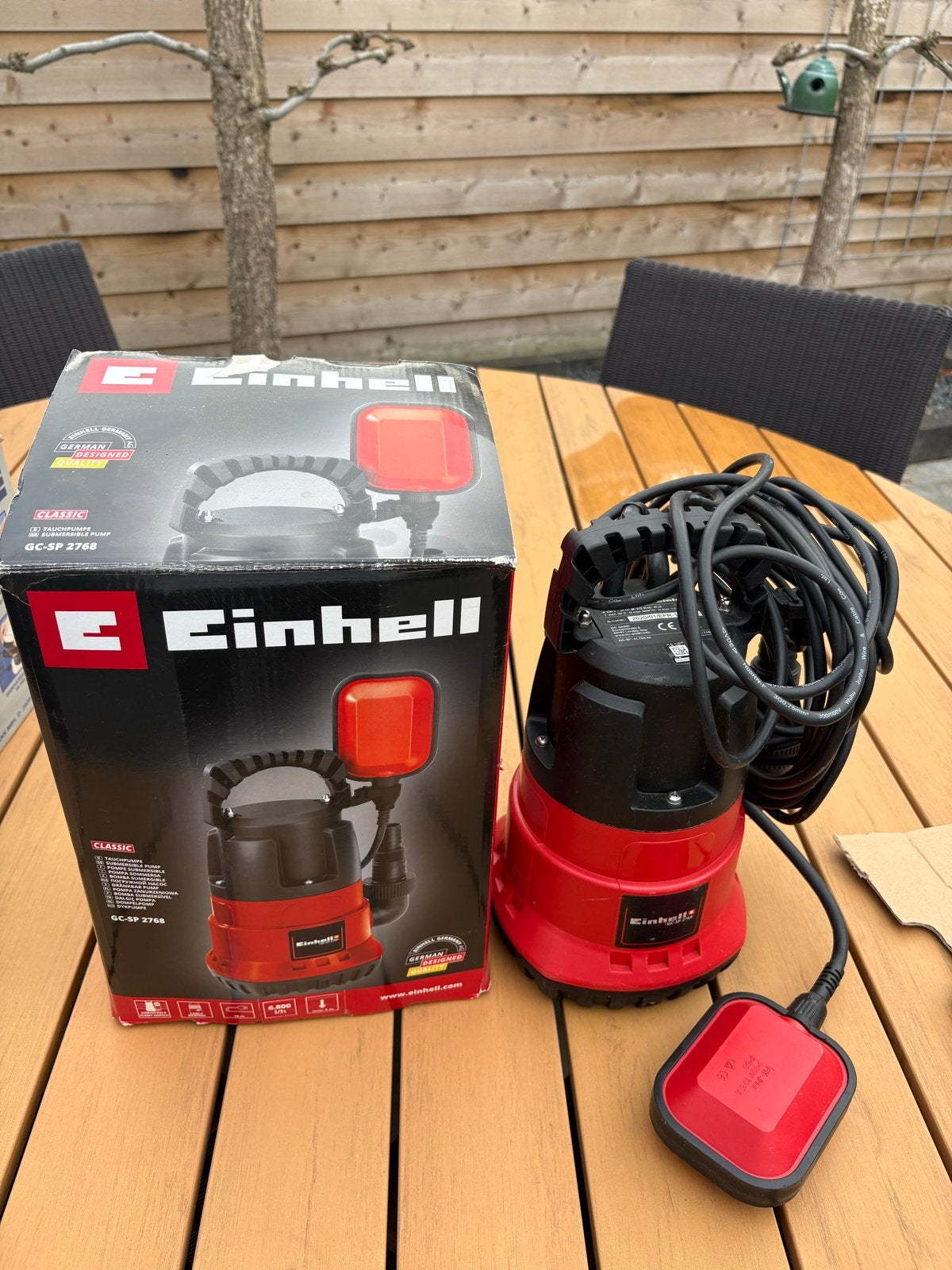 Einhell Dompelpomp GC-SP 2768 voor vijver en kelder, Ophalen of Verzenden, Zo goed als nieuw, Elektrisch, Dompelpomp