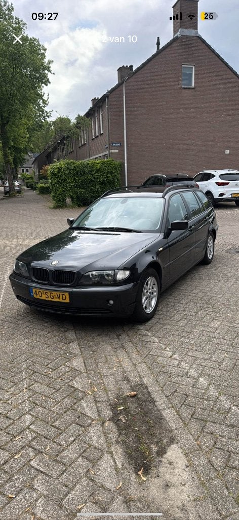 BMW 3-Serie 1.8 I 316 Touring 2006 Zwart, Auto's, BMW, 1250 kg, Zwart, 4 cilinders, 1796 cc