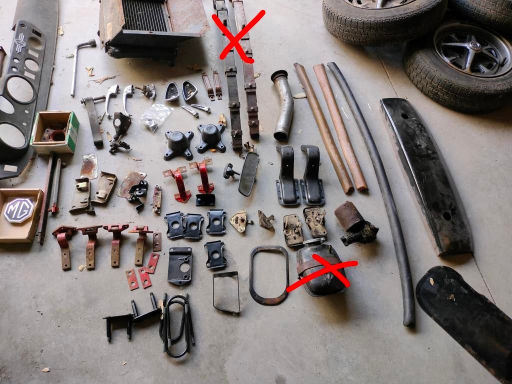 Mg midget onderdelen, Ophalen, MG