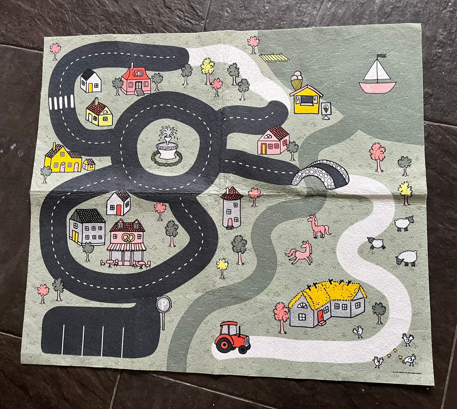 Speelkleed autoweg autobaan, Kinderen en Baby's, Speelgoed | Speelkleden, Ophalen, Gebruikt