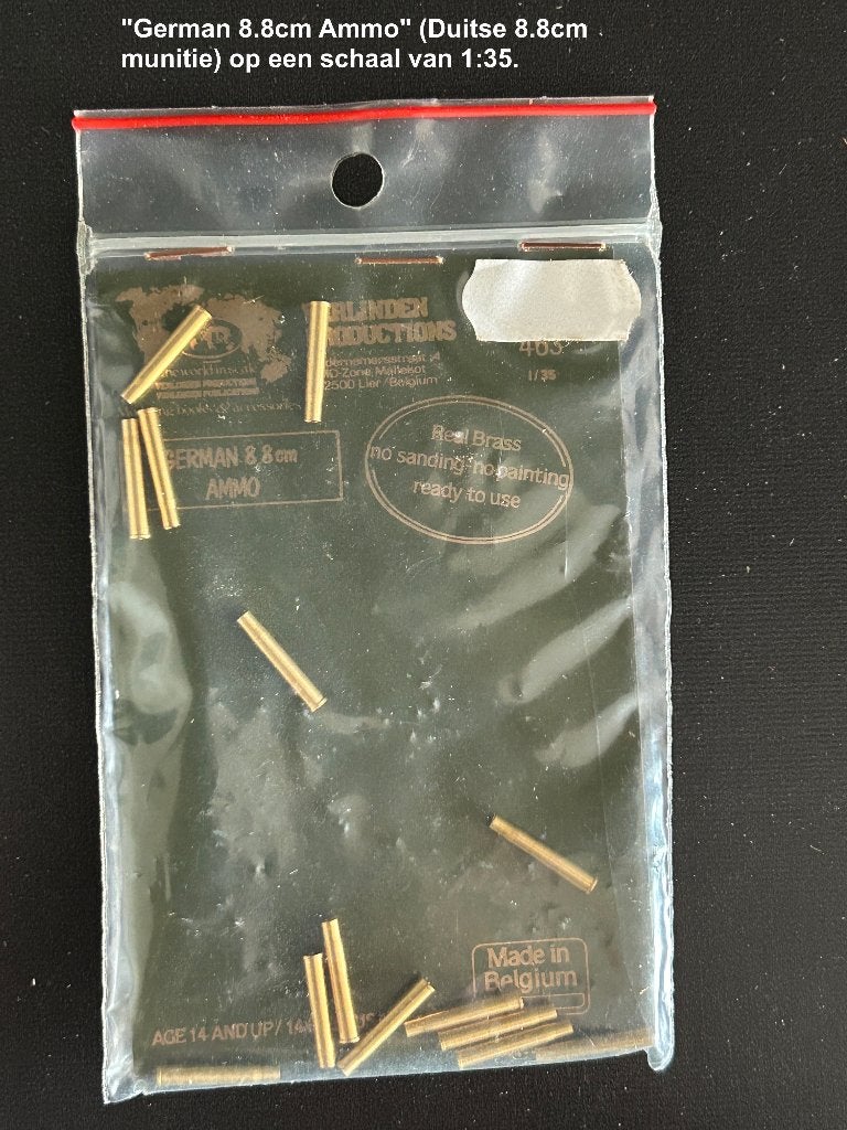 Verlinden Productions 463 German 8.8cm Ammo 1/35, Ophalen of Verzenden, Nieuw, 1:35 tot 1:50, Diorama