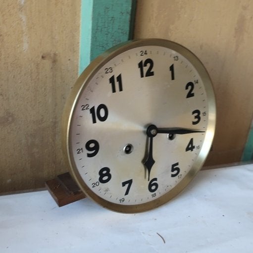 Klok wijzerplaat oud uurwerk decoratie origineel (nr 8), Antiek en Kunst, Ophalen of Verzenden