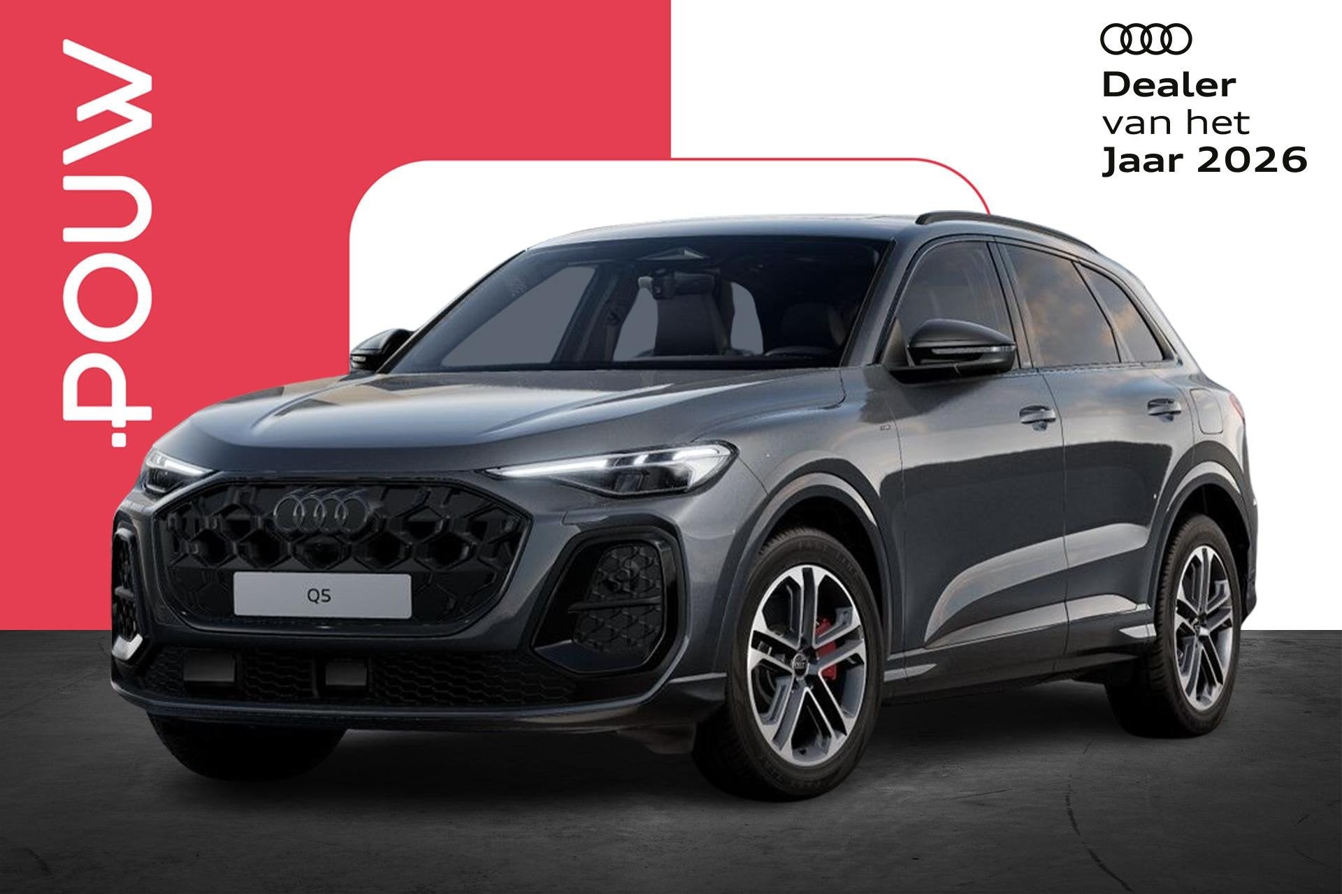 Audi Q5 367pk e-hybrid quattro S edition Competition | Panor, Auto's, Automaat, 12 maanden, Stof, 4 cilinders