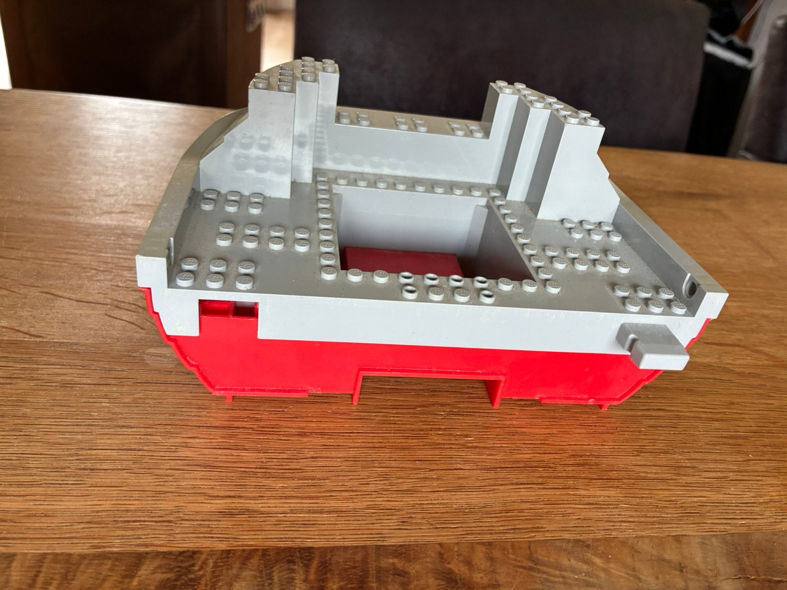 Lego schip romp - rood/grijs (deel van set), Gebruikt, Overige thema's, Lego, Ophalen of Verzenden